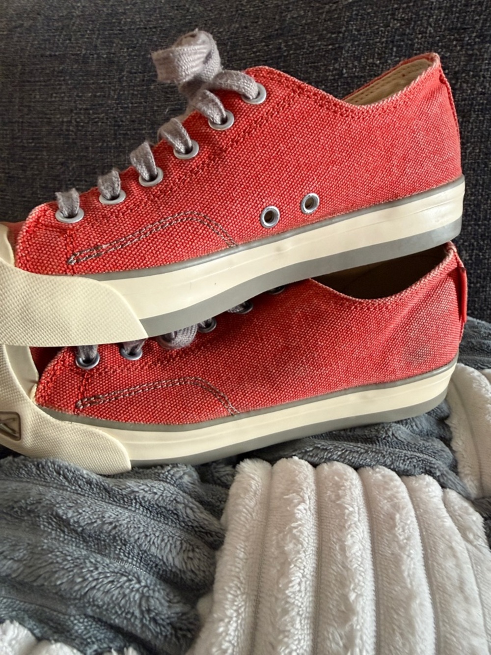 Keen Canvas Sneakers with Gray Laces - Picture 4 of 12